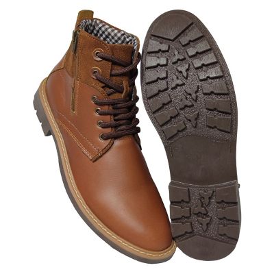 Bota Casual Para Hombre En Cuero Color Miel Monserrate Kiev