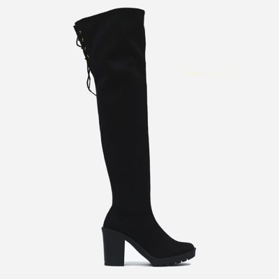 Bota Para Mujer Fiorenzi Caña Alta Anker Negro