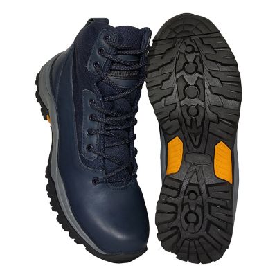 Bota Outdoor Para Hombre En Cuero Color Azul Monserrate Cleveland