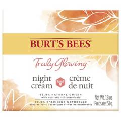 Burts Bees - Hidratante Facial Anti Arrugas Rostro Truly Glowing Night Cream Burts Bees 51 gr
