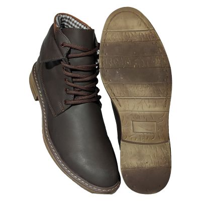 Bota Casual Para Hombre En Cuero Color Café Monserrate Oklahoma