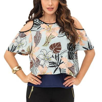 Blusa Para Mujer Manga Corta Croydon Zk41753