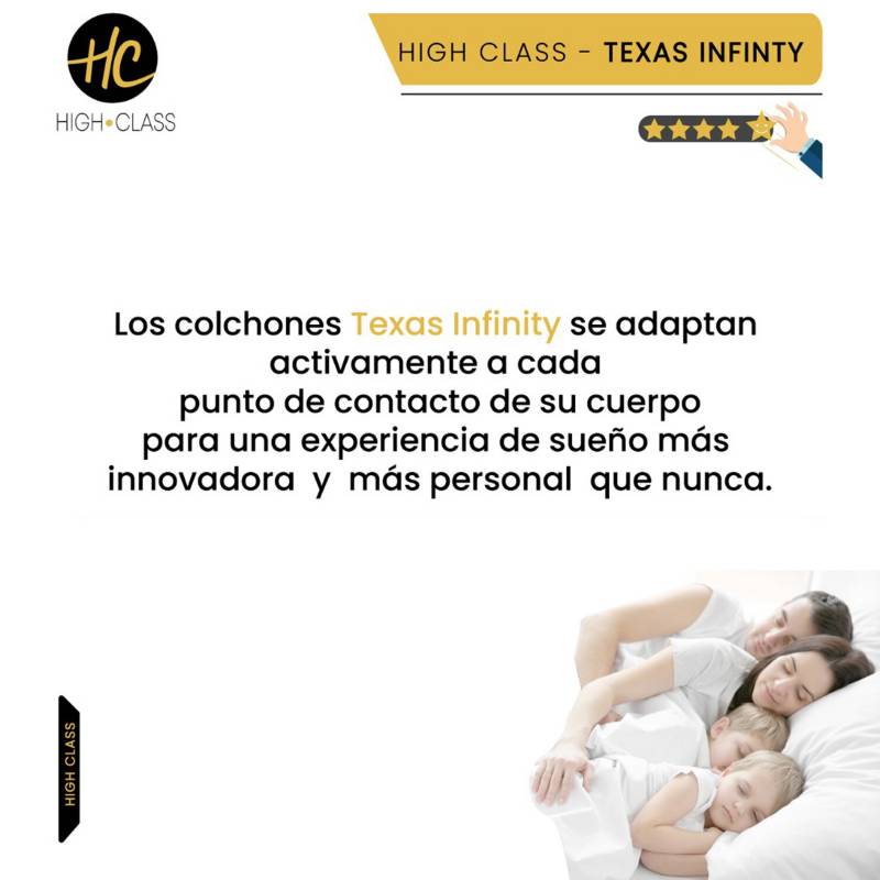 HIGH CLASS - Colchón Con Base Queen Texas Infinity
