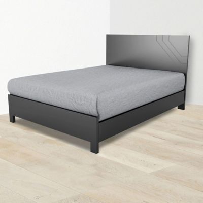 Cama Doble Zafiro Negra Muebles Albura