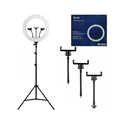 Aro Luz Led M-45 Celular 45Cm Selfie 3 Soportes Danki