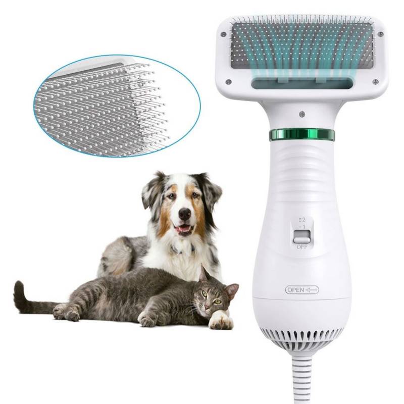 DANKI Cepillo secador pelo mascotas gatos perros peinar 