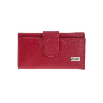 Billetera Grande Macoly 630 Cuero Rojo 5839X