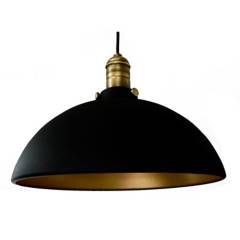 ILUMECO - Lámpara de Techo Ilumeco Decorativa Moderna Colgante Belén Negra 39 x 30 cm