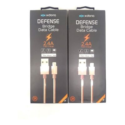 Cable Lightning Nylon Trenzado De 3 M + 2 M Rosa X-Doria 4575-2