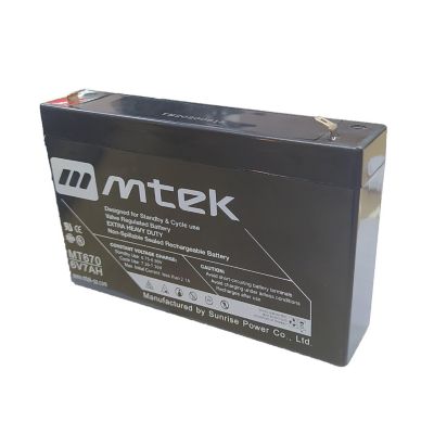 Batería Sellada Vrla Mtek Mt670 Ah 6V 7Ah