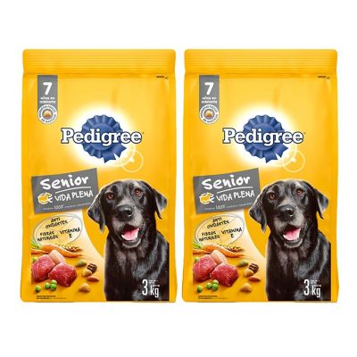 2 Bultos De Comida Pedigree Perro Senior 3Kg C/U