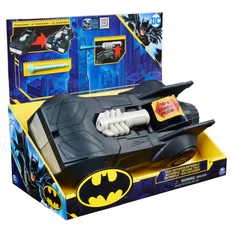 BATMAN Figura de Acción Batman Bat-Tech Defensor Batimovil con Lanzador |  