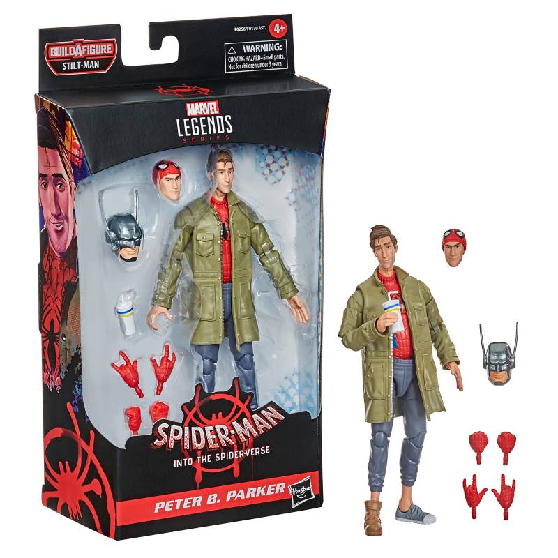 Spider-man Figura de Acción Spider-Man Legends Series Spider Man: Un Nuevo  Universo 15 cm Peter B. Parker 