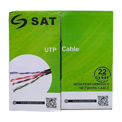 Cable Utp Sat Cat6 Cca 0.57Mm 100M Inter Sat Cables Redes