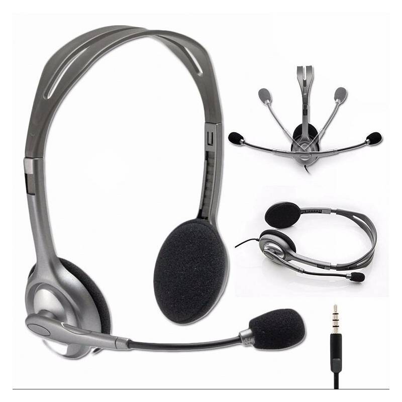 LOGITECH - Audífonos Logitech h111 stereo headset diadema