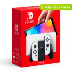 Consola Nintendo Switch | Pantalla OLED | 2 Joy-Con Blancos | 64GB de almacenamiento