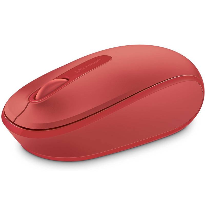 MICROSOFT - Mouse inalámbrico Microsoft mobile 1850 rojo