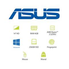 Asus - Portátil Asus 14 Pulgadas AMD RYZEN R3 4GB 256GB