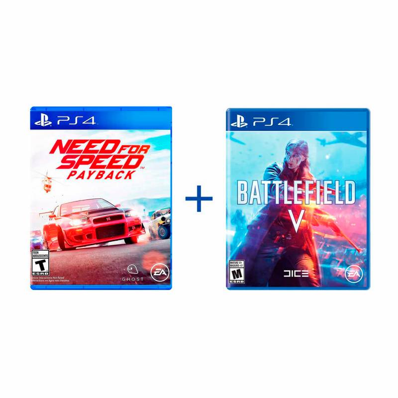 PlayStation - Need for Speed Payback + Battlefield V PS4