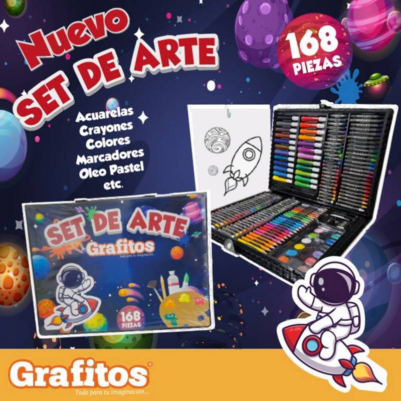 Set Arte Metalico 128 Piezas - Grafitos