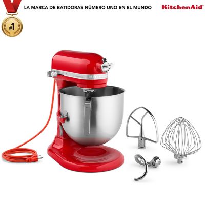 Batidora De Pedestal Kitchenaid Comercial 7.6 Lt Plata Oscuro 10 Velocidades 500W Ksm8990Dp