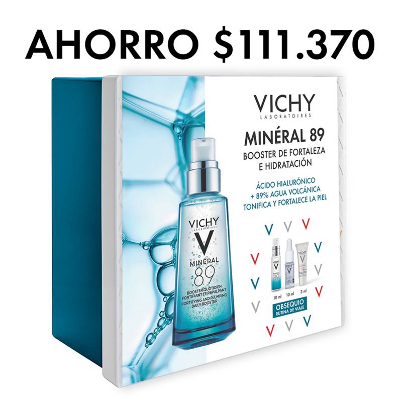 VICHY - Set Hidratante facial Pack Mineral 89 Vichy