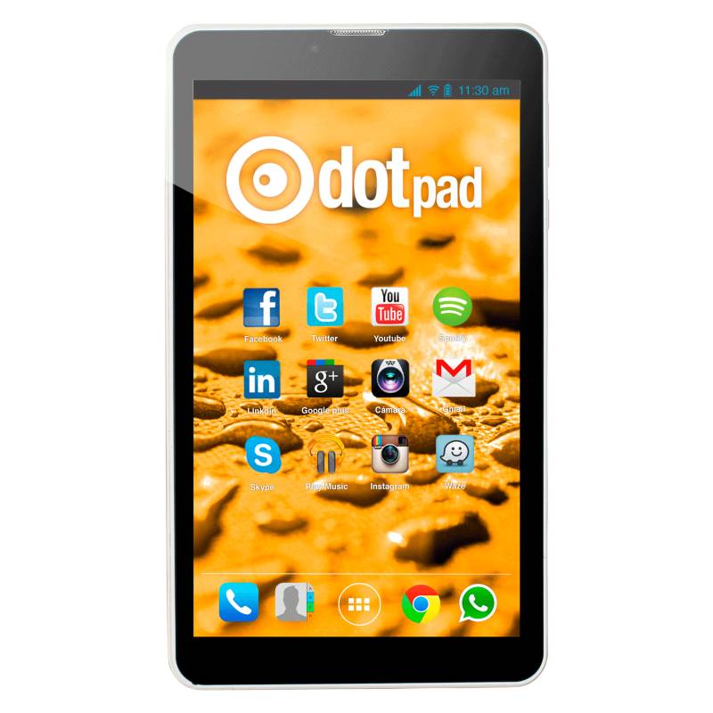 DotPad - Tablet 7 pulgadas Doble Sim Card + App TV + Estuche/Teclado + Brazo para Carro