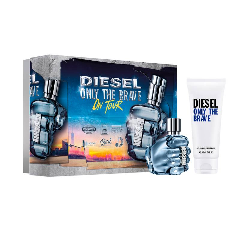 Diesel - Set de perfume Hombre Only The Brave Incluye: 50 ml + Gel de ducha 100 ml