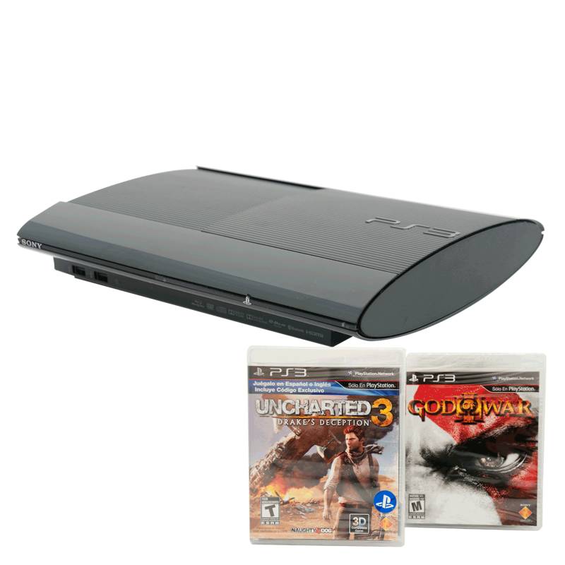 PlayStation 3 - Consola 500GB + Videojuegos God of War 3 y Uncharted 3