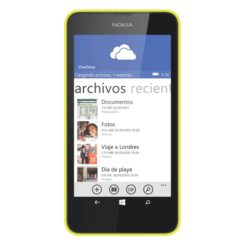 NOKIA - Celular Libre Lumia 630  Amarillo