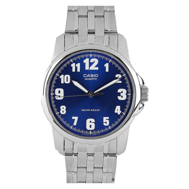 Casio - Reloj Análogo Azul Hombre