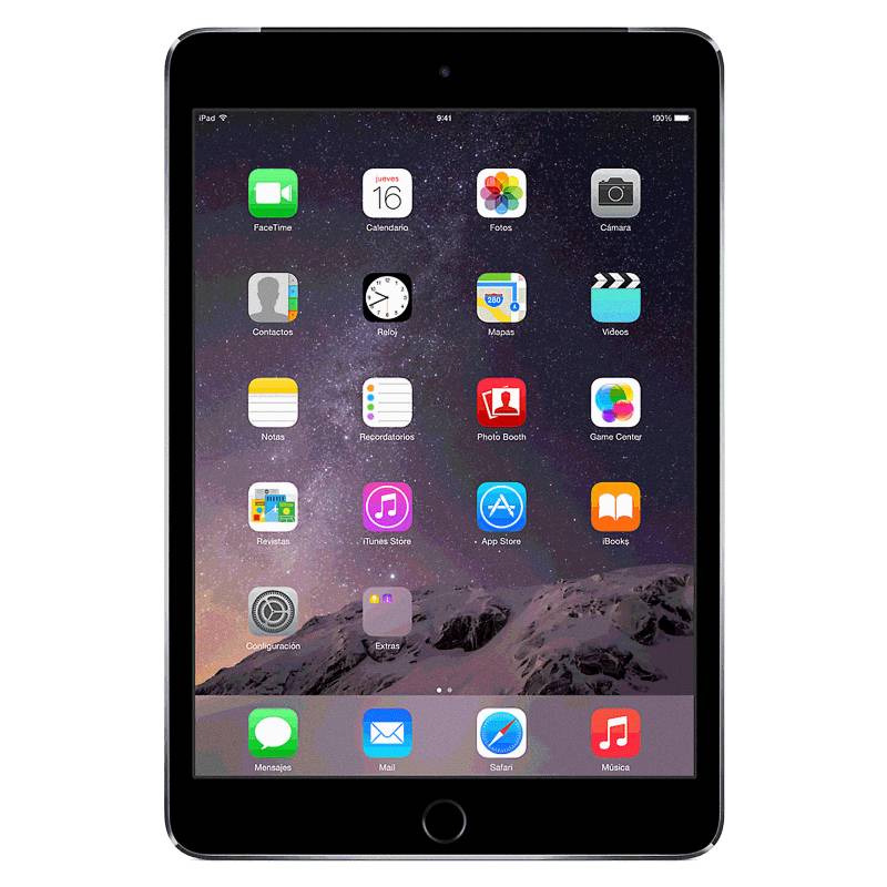 Apple - iPad Air 2 Wi-Fi + Cellular 16GB Gris