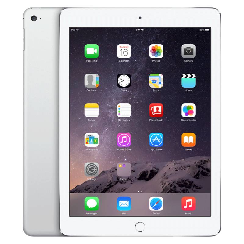 Apple - iPad Air 2 Wi-Fi + Cellular 16GB Plateado  