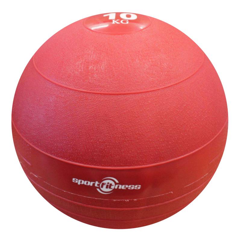 Sportfitness - Balón De Peso 10kg Caucho Rojo