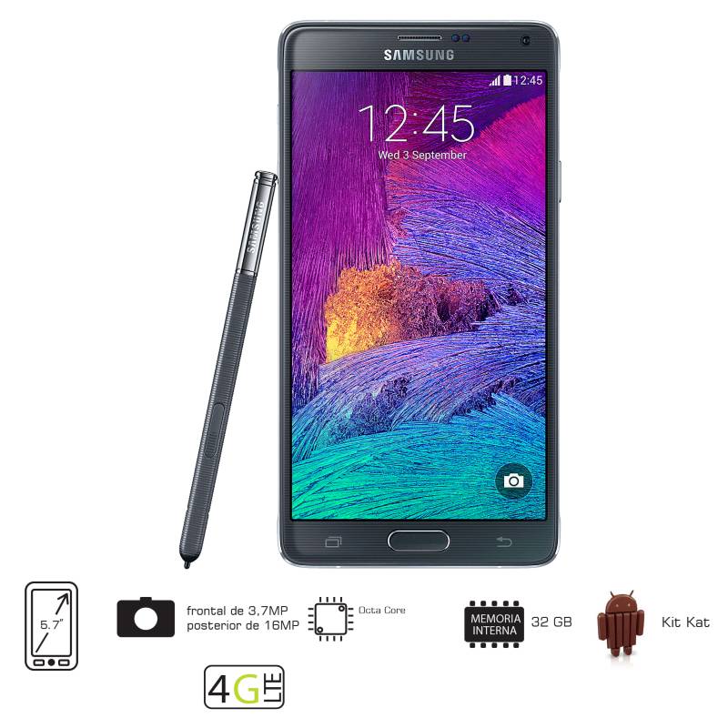 SAMSUNG - Galaxy Note 4 32GB 4G-LTE Negra