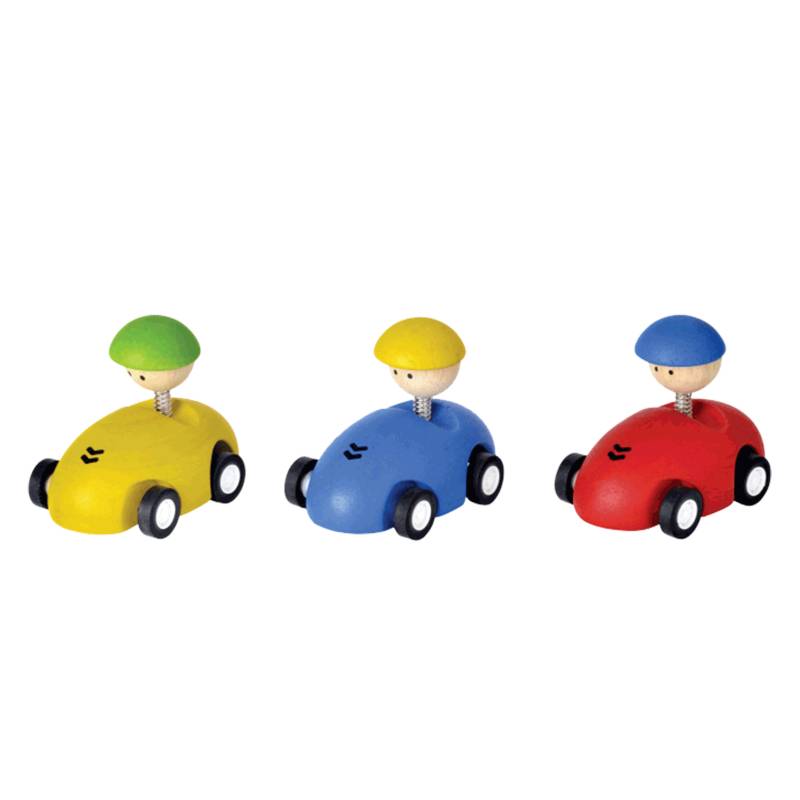 Plan Toys - Pilotos Carros de Carreras x 6