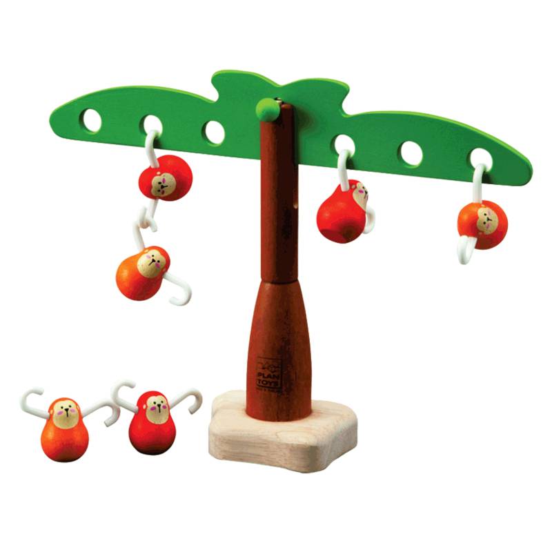 Plan Toys - Juego Equilibrio Monos y Árbol