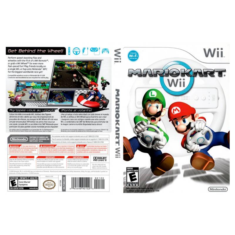 Nintendo Wii -  Videojuego Mario Kart Stand Alone