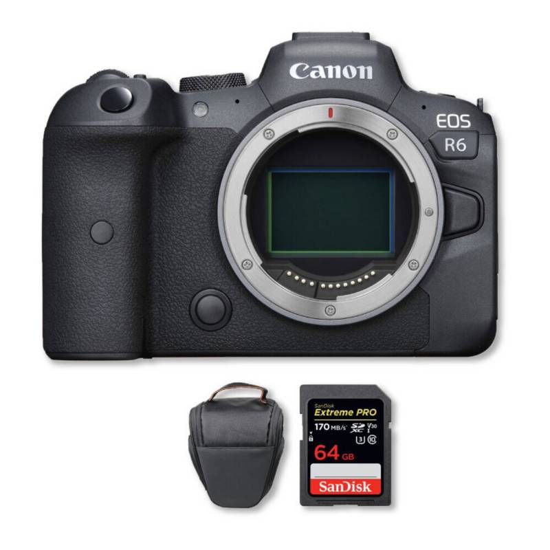 CANON - Canon Eos R6 Mirrorless Sólo Cuerpo+Memoria+Bolso