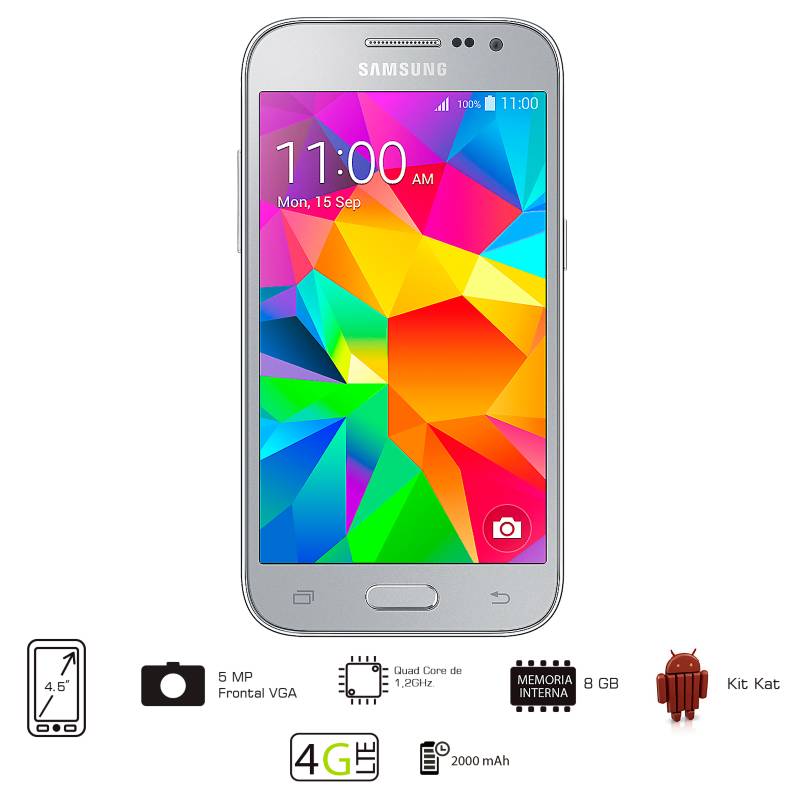 Samsung - Celular Libre Galaxy Core Prime 8GB LTE Gris Oscuro 