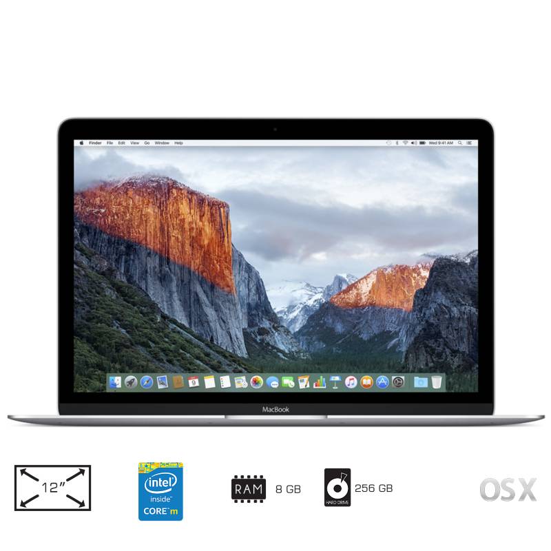 Apple - MacBook 12" 8GB Core M 256GB Plateado