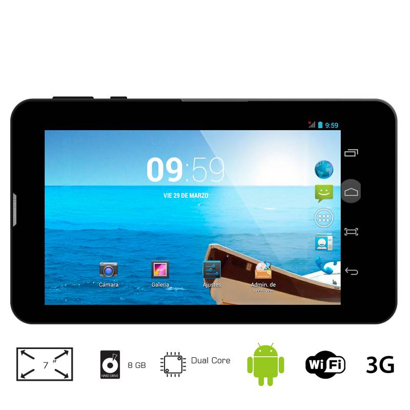 Multitech - Tablet 7 pulgadas 8GB 3G| 87245
