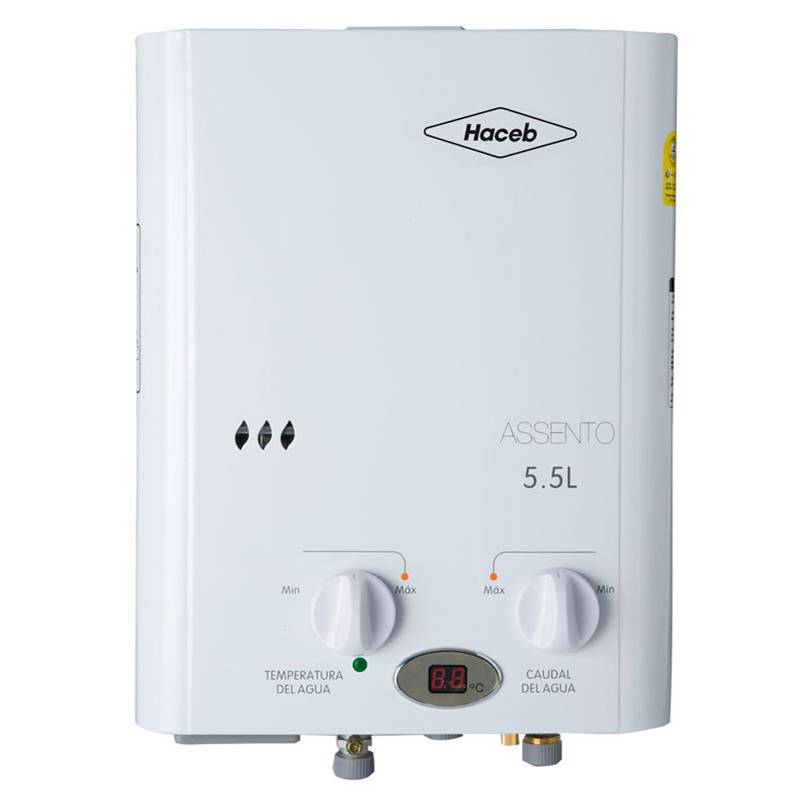 Haceb - Calentador de Agua a Gas 5,5 lt/m | ASCPG-5.5