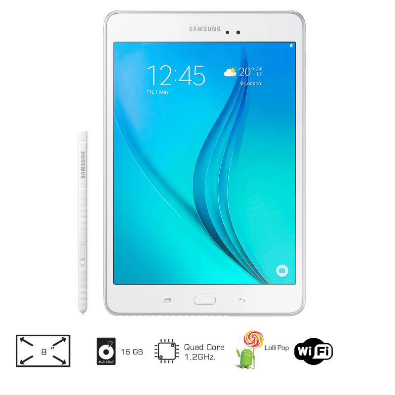 Samsung - Galaxy Tab A 8 pulgadas LTE 16GB Blanca