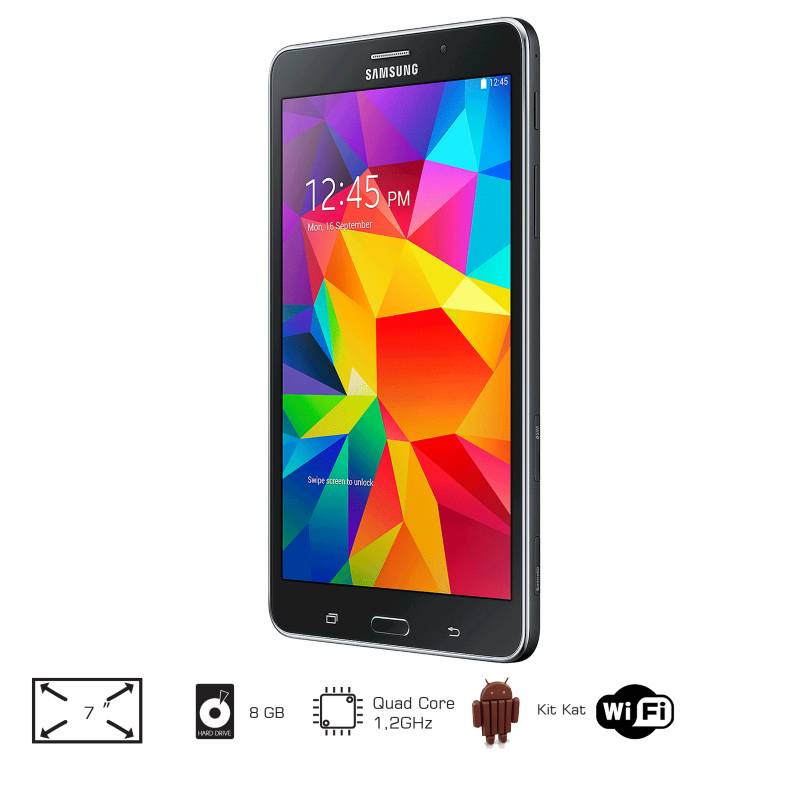 SAMSUNG - Galaxy Tab 4 7 pulgadas LTE 8GB Negra