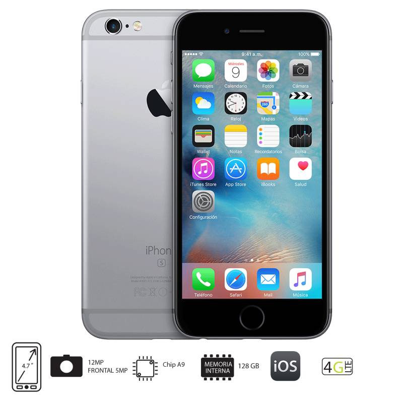 APPLE - iPhone 6S 128GB Gris Espacial