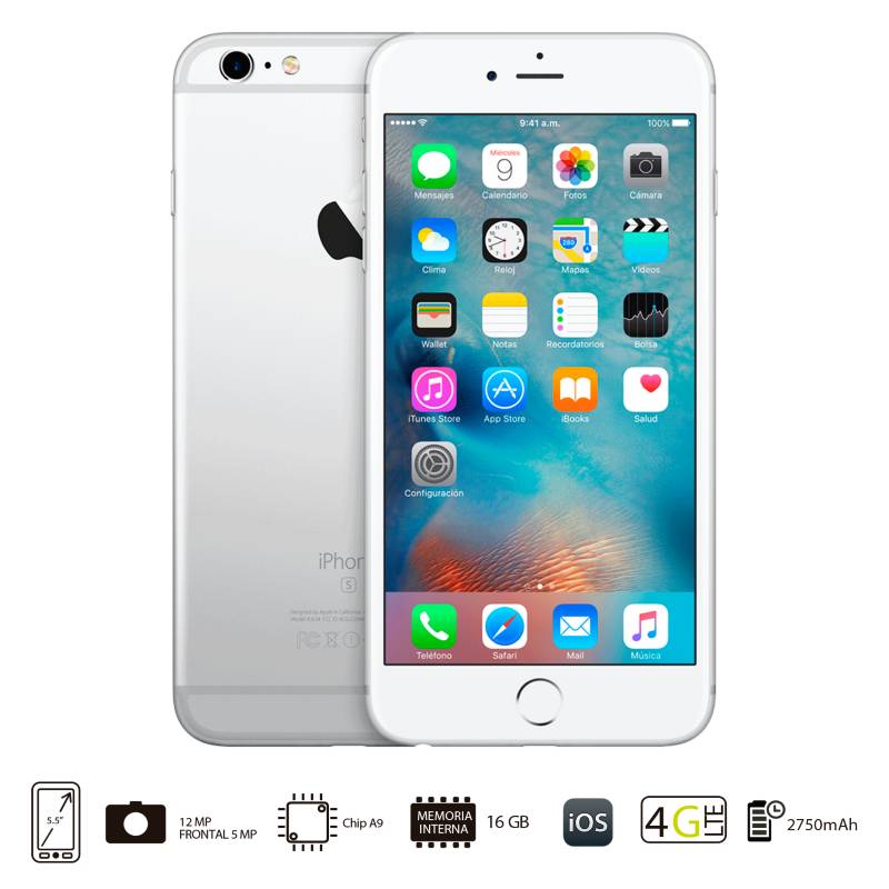 APPLE - iPhone 6S Plus 16GB Plateado