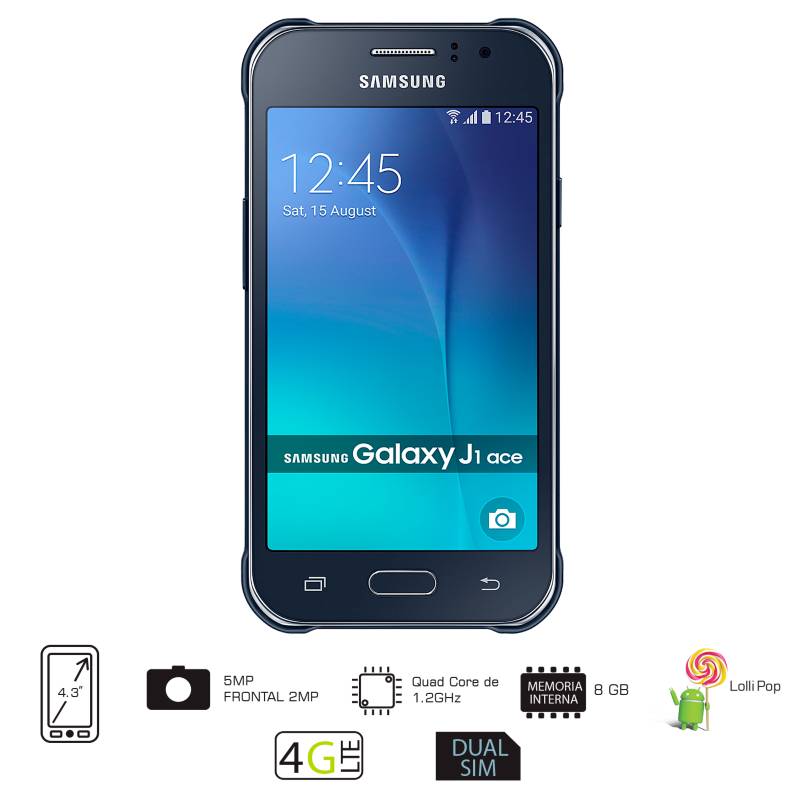 SAMSUNG - Galaxy J1 Ace DS Negro Celular Libre