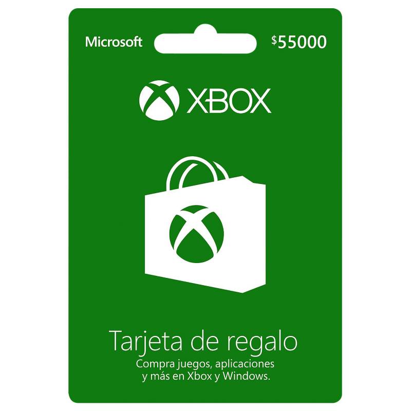 Xbox - Tarjeta Xbox Live $55.000