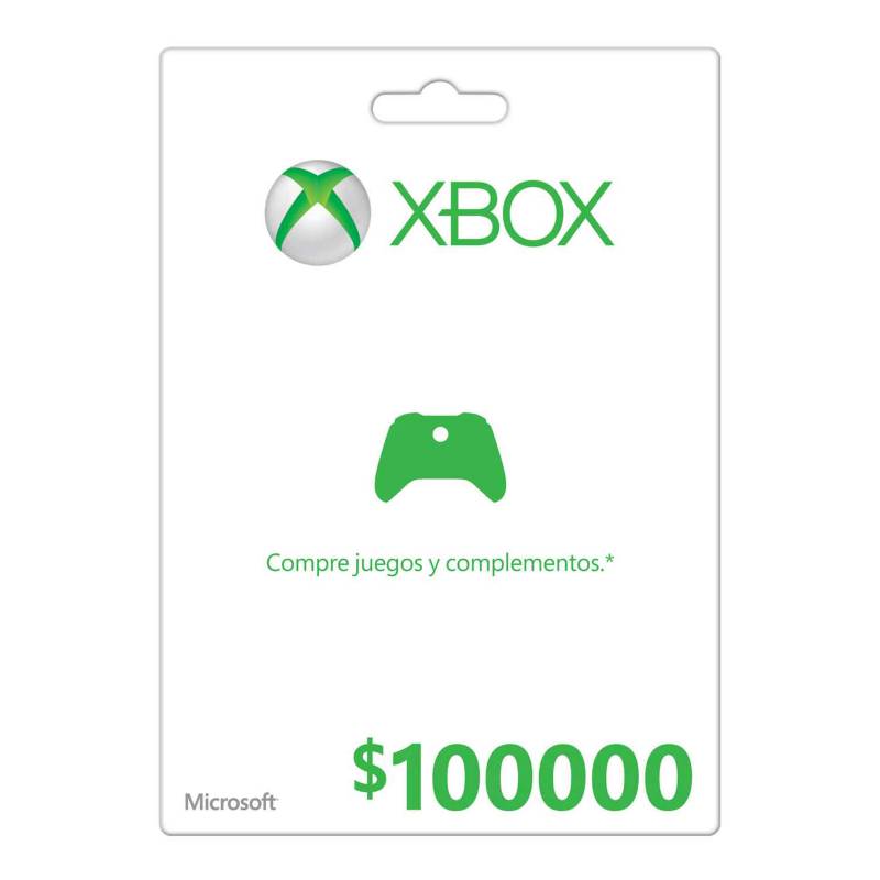Xbox - Tarjeta Xbox Live K4W-03313 $100.000